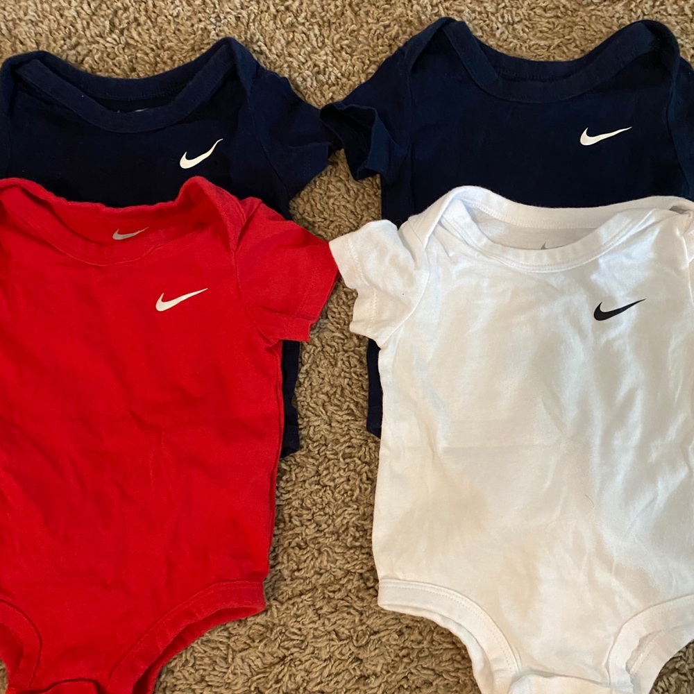 Set of 4 Nike Bodysuits Sz. 6m